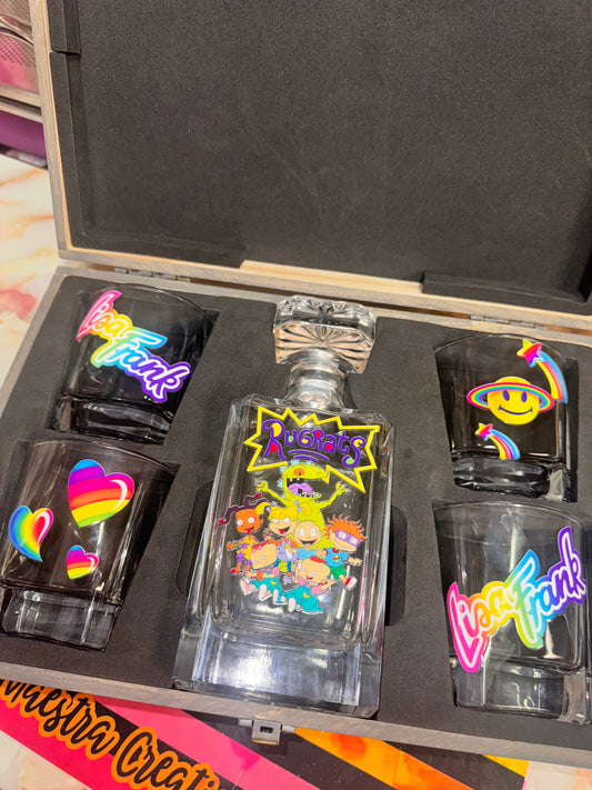 90s ready to ship decanter set
