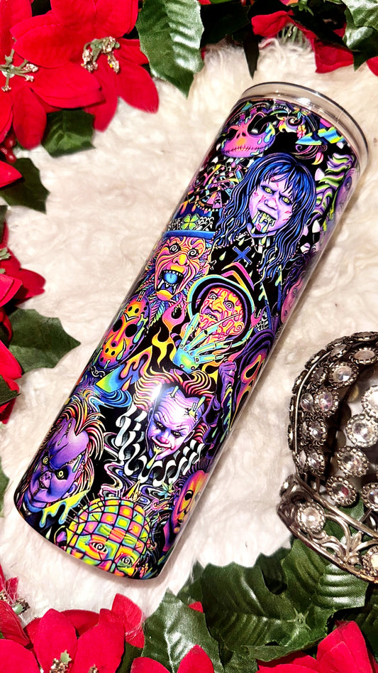 20oz horror retro sublimation tumbler