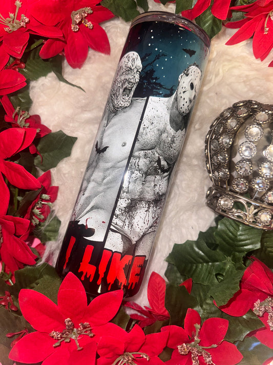 20oz I like bad boys sublimation tumbler