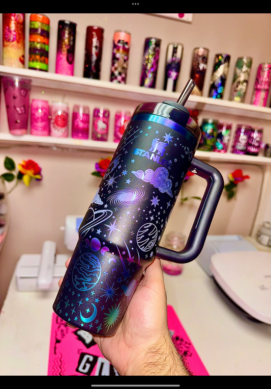 Galaxy chroma engraved Stanley