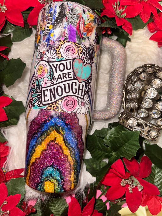 40oz Stanley You Are Enough ready to ship tumbler