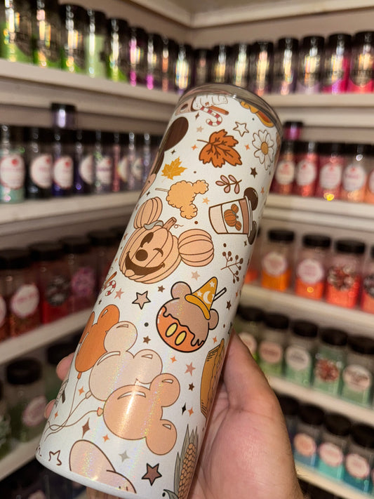 20oz pumpkin mouse sublimation tumbler