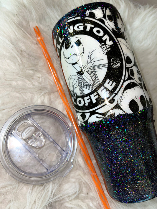 30oz horror coffee ready to ship tumbler