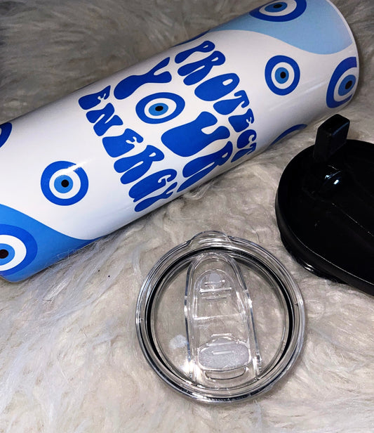 Blue Evil Eye sublimation tumbler