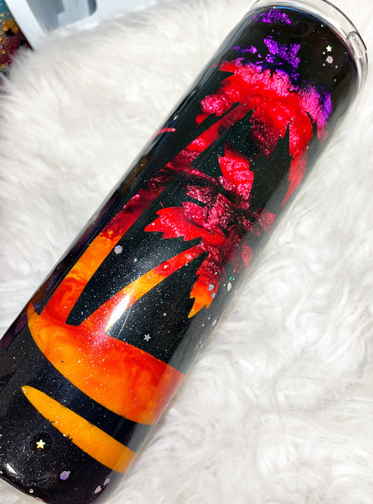 Sunset peekaboo ready to ship tumbler