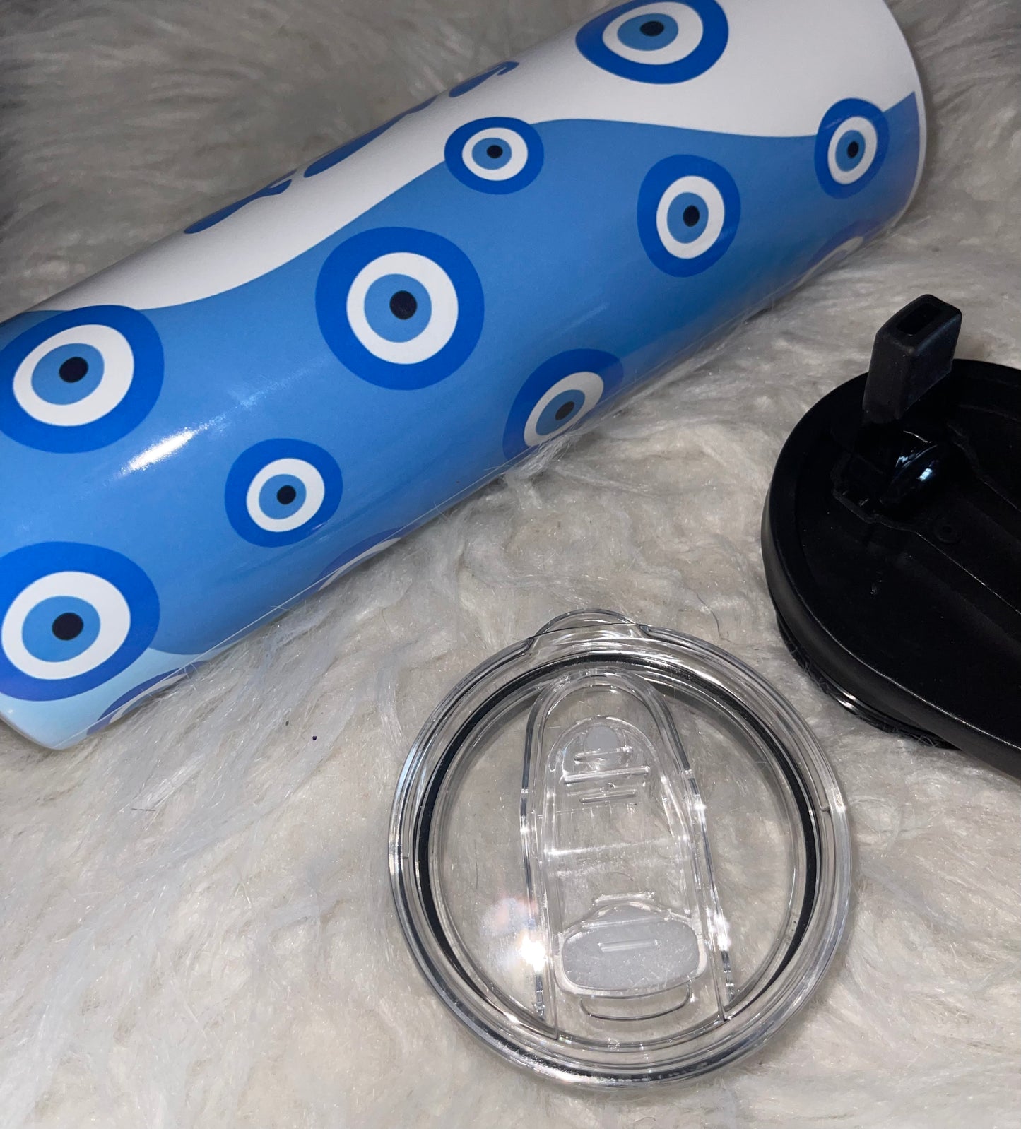 Blue Evil Eye sublimation tumbler